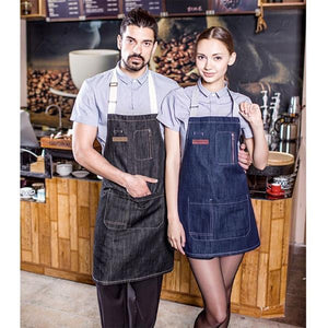 DENIM UTILITARIAN APRON